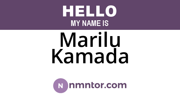 Marilu Kamada