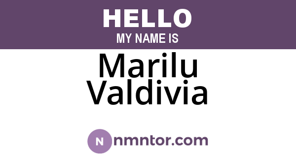 Marilu Valdivia