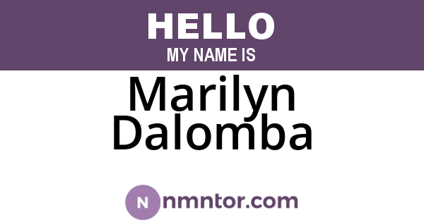 Marilyn Dalomba