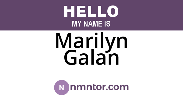 Marilyn Galan