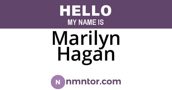 Marilyn Hagan