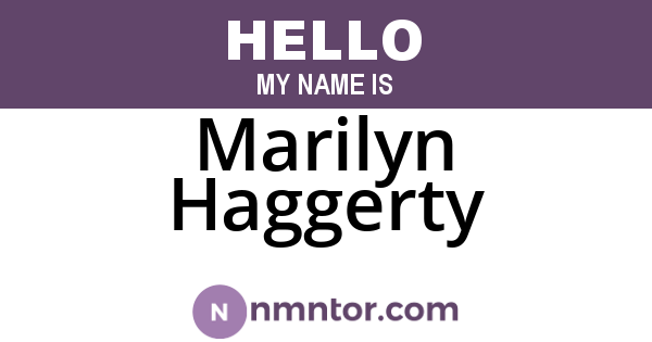 Marilyn Haggerty