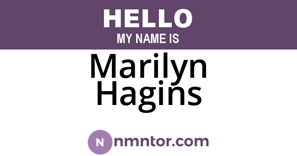Marilyn Hagins