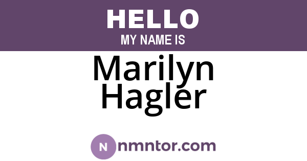 Marilyn Hagler