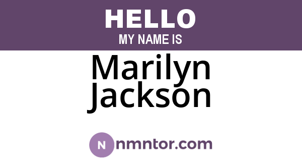 Marilyn Jackson