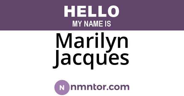 Marilyn Jacques