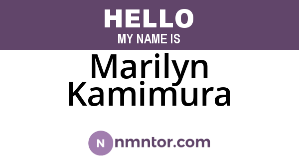 Marilyn Kamimura
