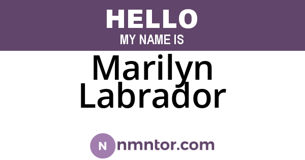 Marilyn Labrador