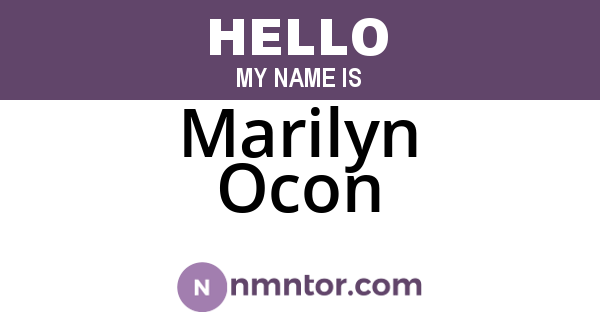 Marilyn Ocon