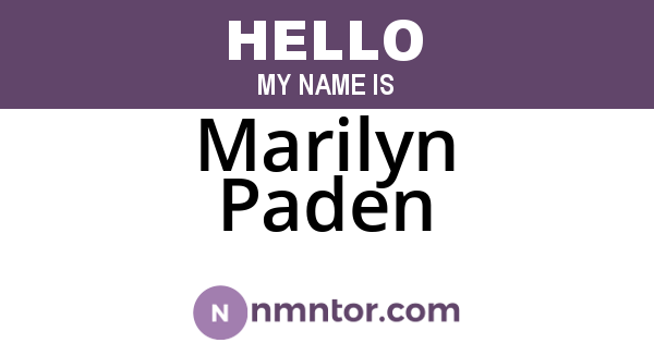 Marilyn Paden
