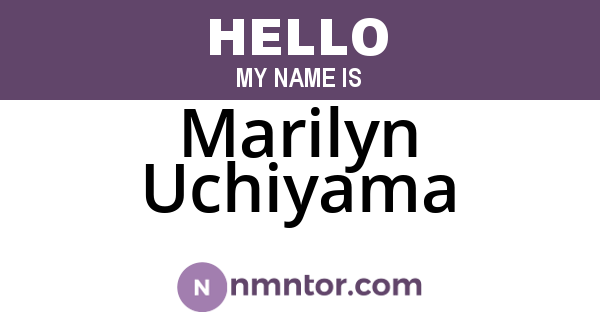 Marilyn Uchiyama