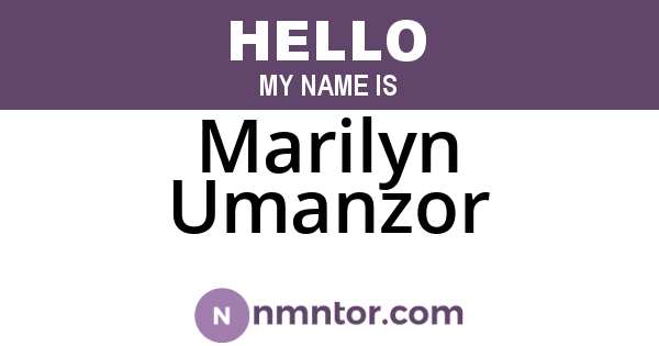 Marilyn Umanzor