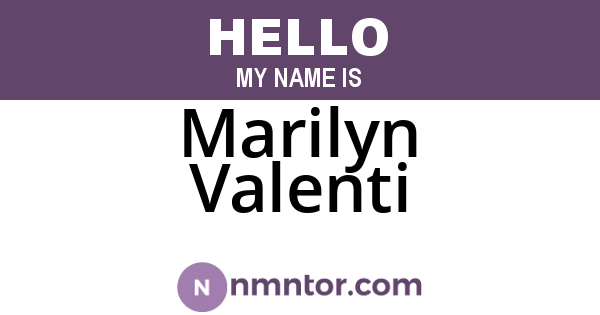 Marilyn Valenti