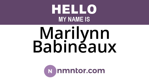 Marilynn Babineaux