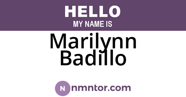 Marilynn Badillo
