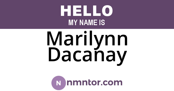 Marilynn Dacanay