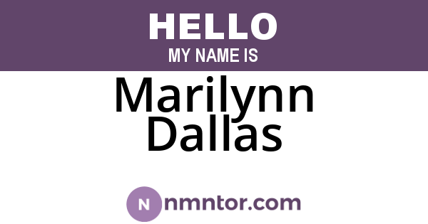 Marilynn Dallas