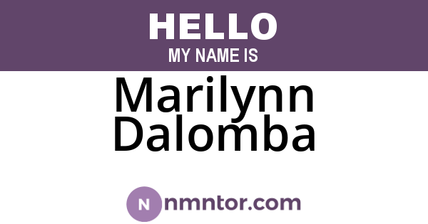 Marilynn Dalomba