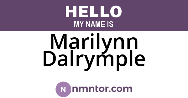 Marilynn Dalrymple