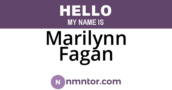 Marilynn Fagan