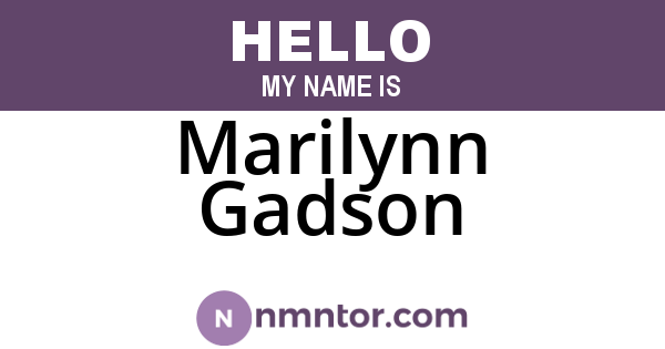 Marilynn Gadson