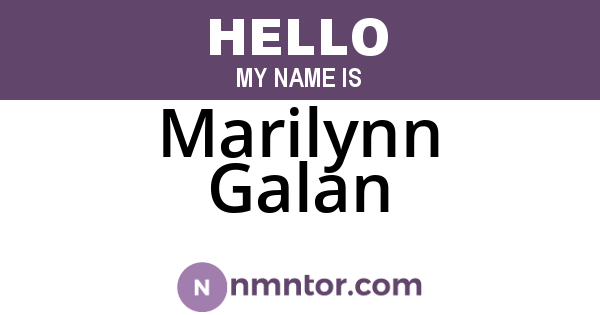Marilynn Galan