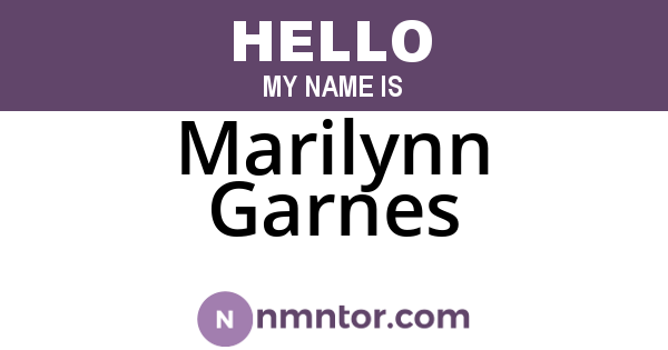 Marilynn Garnes