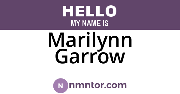 Marilynn Garrow