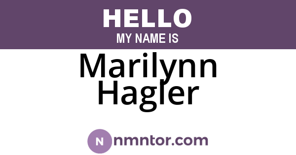 Marilynn Hagler