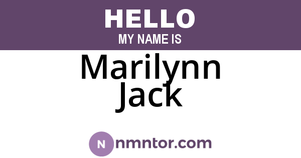 Marilynn Jack