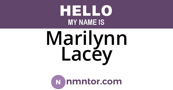 Marilynn Lacey