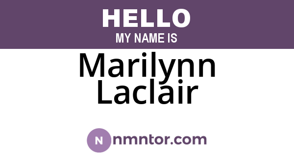 Marilynn Laclair