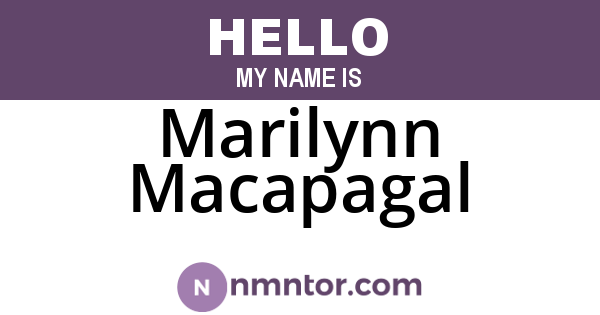Marilynn Macapagal
