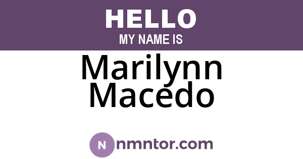 Marilynn Macedo