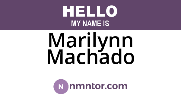 Marilynn Machado