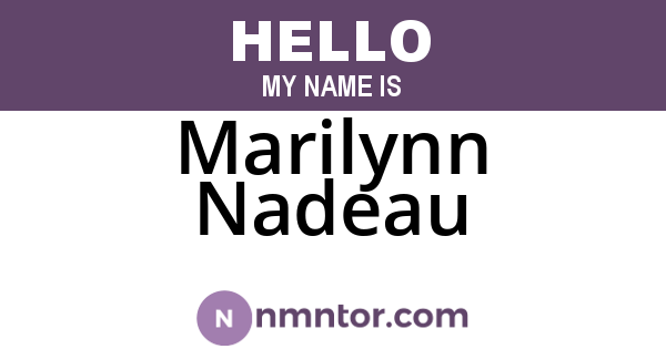 Marilynn Nadeau