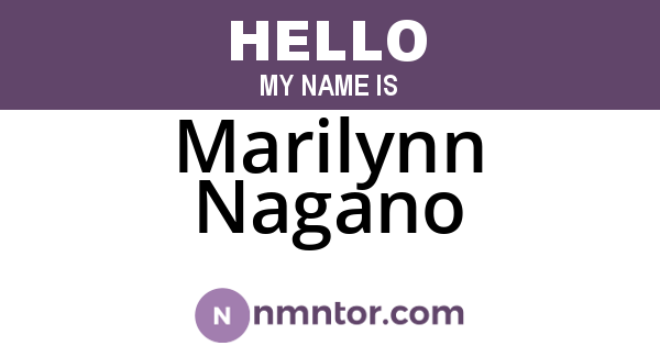Marilynn Nagano