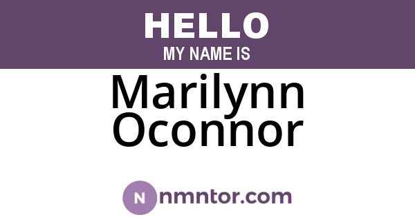 Marilynn Oconnor