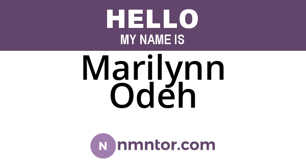 Marilynn Odeh