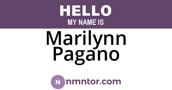 Marilynn Pagano