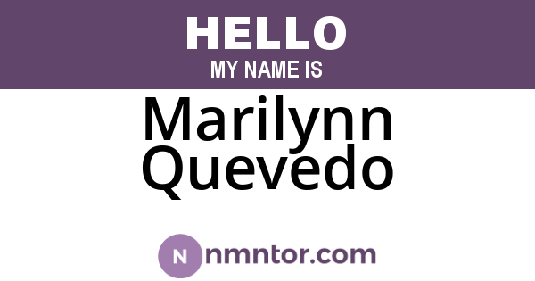 Marilynn Quevedo