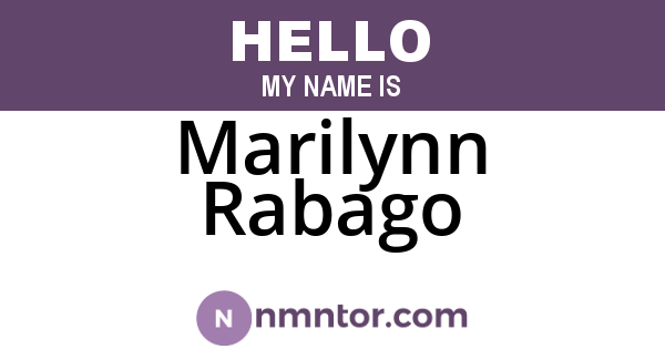 Marilynn Rabago