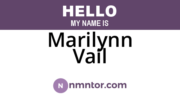 Marilynn Vail