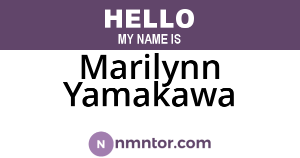 Marilynn Yamakawa