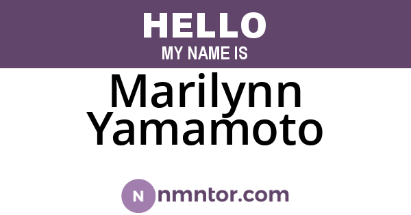 Marilynn Yamamoto