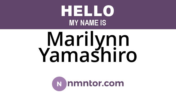 Marilynn Yamashiro