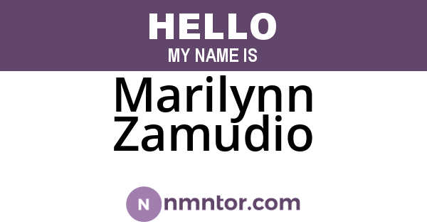 Marilynn Zamudio