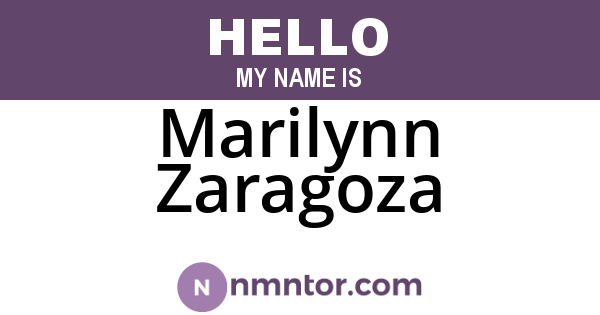 Marilynn Zaragoza
