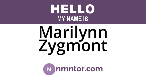 Marilynn Zygmont