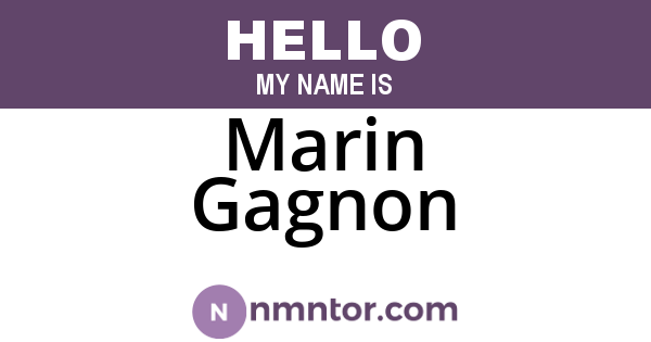 Marin Gagnon
